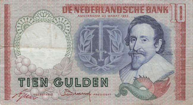 10 Gulden p85 23.3.1953